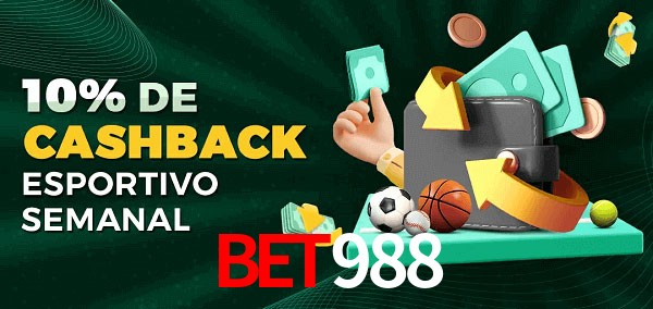 10% de bônus de cashback na bet988